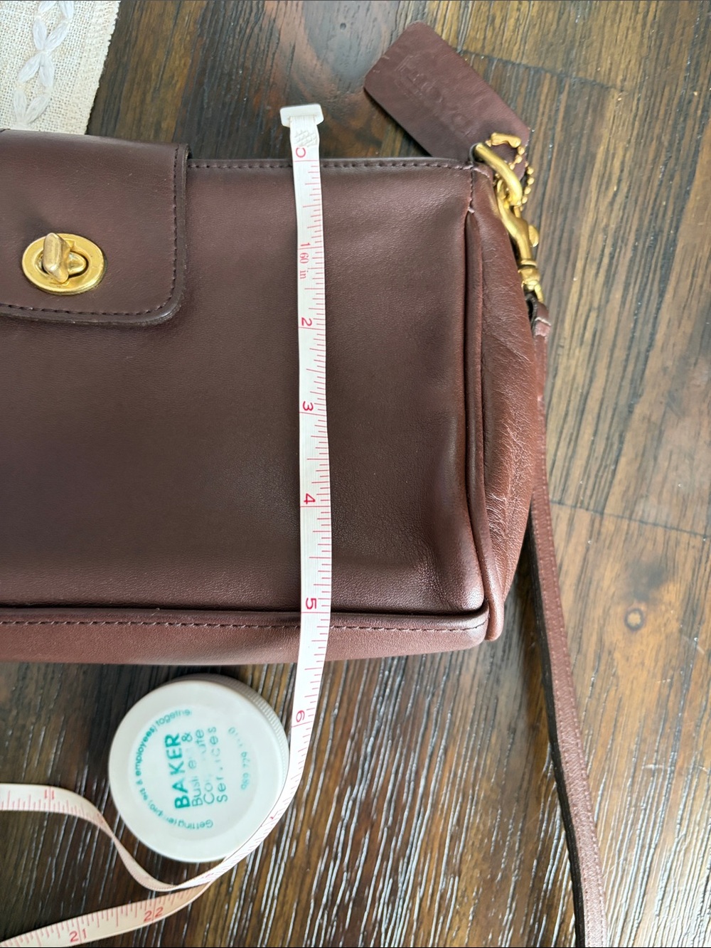 🇺🇸 Vintage Coach Legacy Demi in Mahogany crossbody year 1999 #9154 USA MADE - Picture 11 of 11
